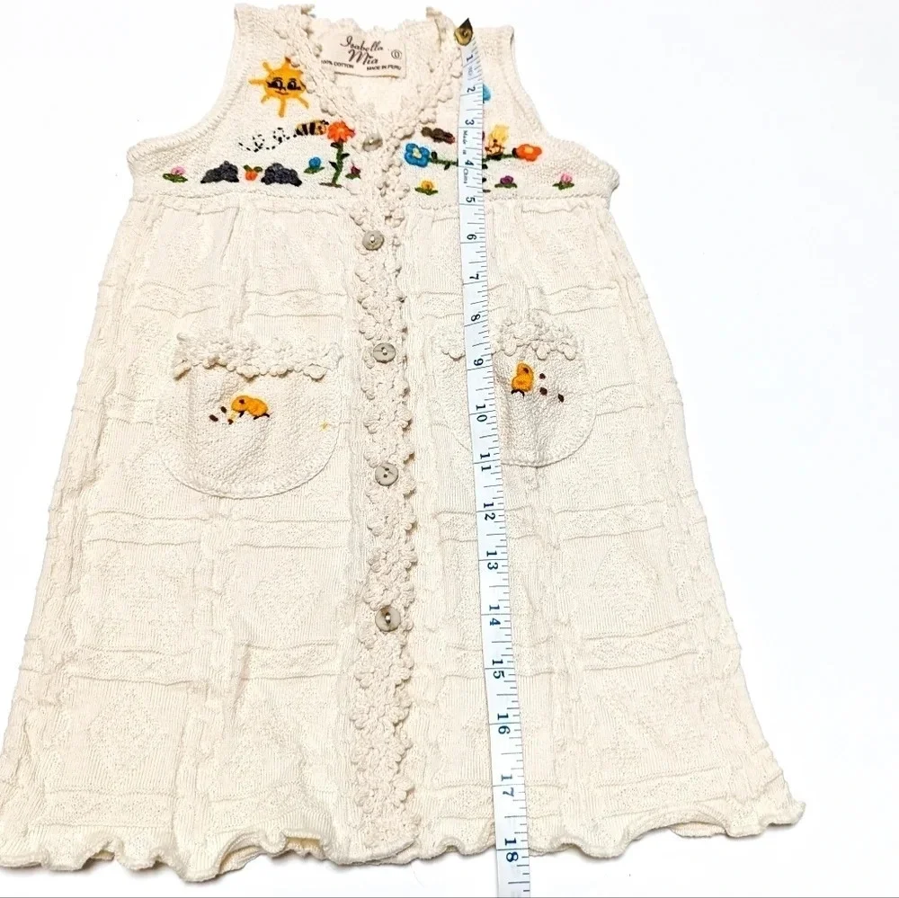 Isabella Mia Knit Dress Made in Peru size 0 (9-12 Mos)